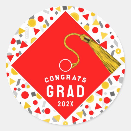 Afstuderen 2026 Klassieke Ronde Sticker (Voorkant)