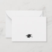 Afstuderen 2026 Minimalistisch Script Afstudeerfee Notitiekaartje (Achterkant)