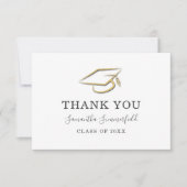 Afstuderen 2026 Modern Elegant Dankjewel Kaart (Voorkant)