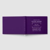 Afstuderen 2026 Paarse Afstudeerfeest Gastenboek (Volledig)