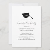 Afstuderen 2026 Script Elegant Afstudeerder Party Kaart (Voorkant)