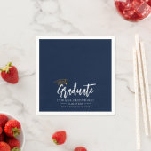 Afstuderen 2026 Script Navy Blauwe Papieren servet (Insitu)
