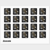 Afstuderen 2026 Witkoparend met diploma Vierkante Sticker (Vel)
