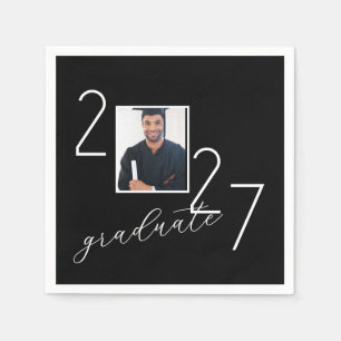 Afstuderen 2027 Foto op Zwart Servet