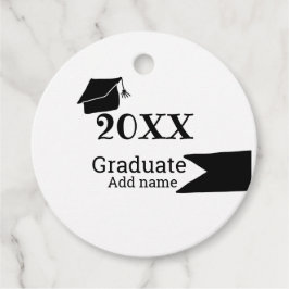 Afstuderen 20XX afstuderen pet eenvoudig Minimal M Bedankjes Labels