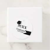 Afstuderen 20XX afstuderen pet eenvoudig Minimal M Bedankjes Labels (In situ)