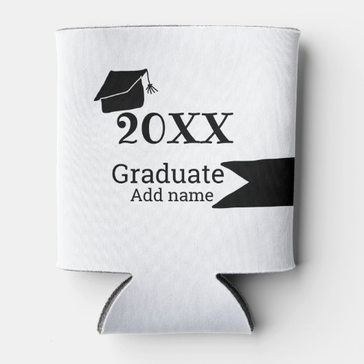 Afstuderen 20XX afstuderen pet eenvoudig Minimal M Blikjeskoeler (Voorkant)