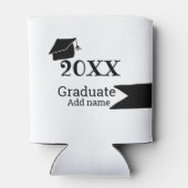 Afstuderen 20XX afstuderen pet eenvoudig Minimal M Blikjeskoeler (Achterkant)