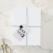 Afstuderen 20XX afstuderen pet eenvoudig Minimal M Cadeaulabel (Met Touw)