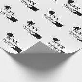 Afstuderen 20XX afstuderen pet eenvoudig Minimal M Cadeaupapier (Hoek)