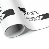 Afstuderen 20XX afstuderen pet eenvoudig Minimal M Cadeaupapier (Rol Hoek)