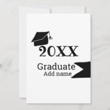 Afstuderen 20XX afstuderen pet eenvoudig Minimal M