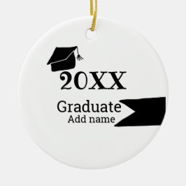 Afstuderen 20XX afstuderen pet eenvoudig Minimal M Keramisch Ornament