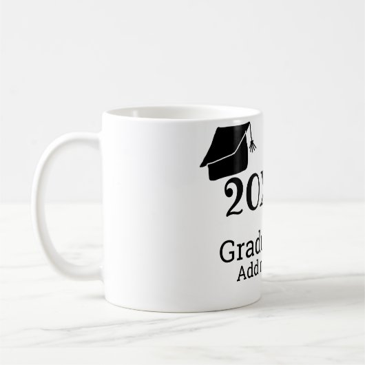 Afstuderen 20XX afstuderen pet eenvoudig Minimal M Koffiemok (Links)