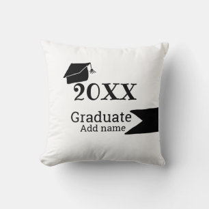 Afstuderen 20XX afstuderen pet eenvoudig Minimal M Kussen