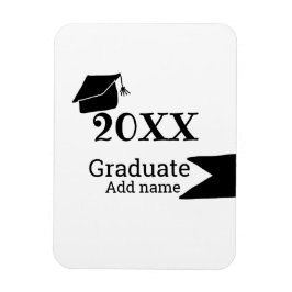 Afstuderen 20XX afstuderen pet eenvoudig Minimal M Magneet