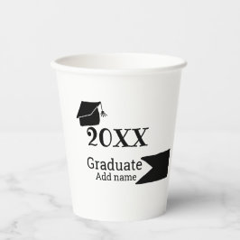 Afstuderen 20XX afstuderen pet eenvoudig Minimal M Papieren Bekers