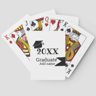 Afstuderen 20XX afstuderen pet eenvoudig Minimal M Pokerkaarten