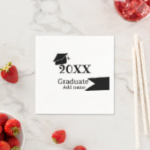 Afstuderen 20XX afstuderen pet eenvoudig Minimal M Servet (Insitu)