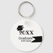 Afstuderen 20XX afstuderen pet eenvoudig Minimal M Sleutelhanger (Voorkant)