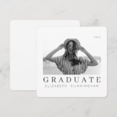 Afstuderen 20XX Moderne Cool Eenvoudige aankondigi (Voorkant / Achterkant)