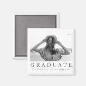 Afstuderen 20XX Moderne Cool Simple Minimalist Magneet (Voorkant / Achterkant)