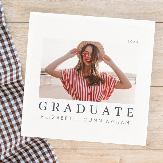 Afstuderen 20XX Moderne, eenvoudige, minimalistisc Servet