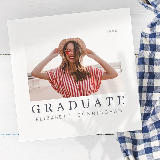 Afstuderen 20XX Moderne, eenvoudige, minimalistisc Servet