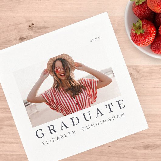 Afstuderen 20XX Moderne, eenvoudige, minimalistisc Servet