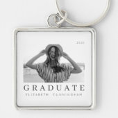 Afstuderen 20XX Moderne, eenvoudige, minimalistisc Sleutelhanger (Voorkant)