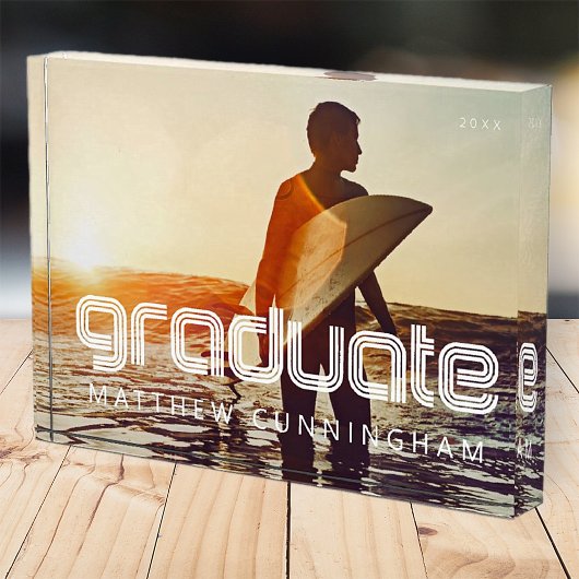 Afstuderen 20XX Retro Cool Simple Afstudeerder Yea Fotoblokken