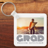 Afstuderen 20XX Retro Cool Simple Afstudeerder Yea Sleutelhanger (Voorkant)
