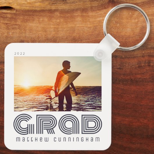 Afstuderen 20XX Retro Cool Simple Afstudeerder Yea Sleutelhanger (Achterkant)