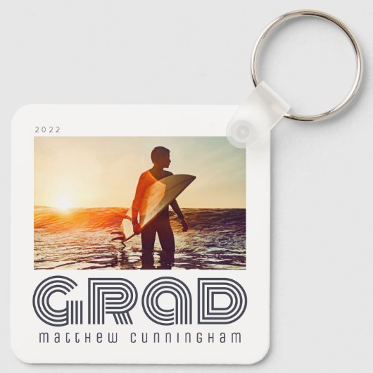 Afstuderen 20XX Retro Cool Simple Afstudeerder Yea Sleutelhanger (Achterkant)
