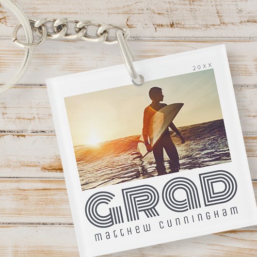 Afstuderen 20XX Retro Cool Simple Afstudeerder Yea Sleutelhanger