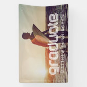 Afstuderen 20XX Retro Cool Simple Afstudeerder Yea Spandoek (Verticaal)