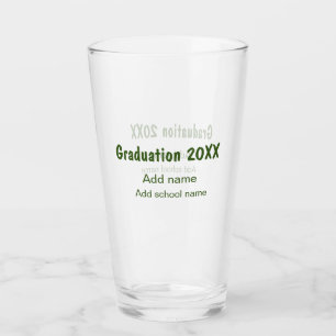 Afstuderen 20XX Voeg jaarnaam school groen modern Glas