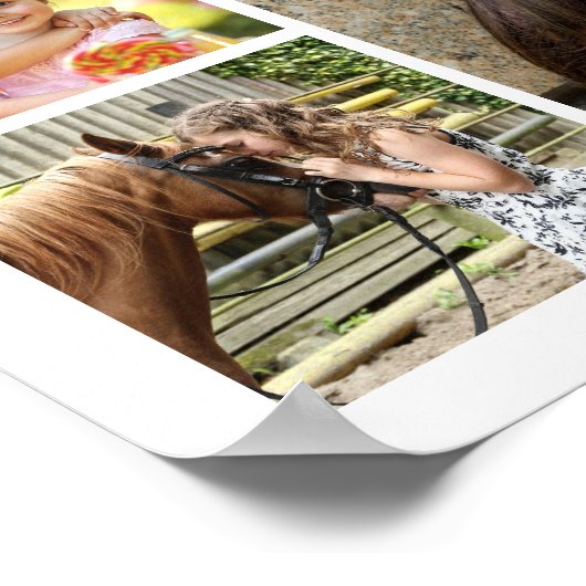 Afstuderen 21 Aangepaste kleur voor Photo Collage  Poster (Hoek)