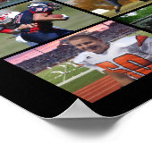 Afstuderen 22 Aangepaste kleuren voor fotoklasse Poster (Hoek)