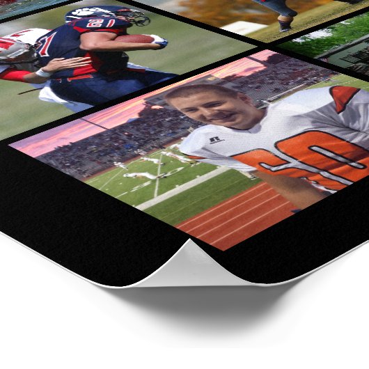 Afstuderen 22 Aangepaste kleuren voor fotoklasse Poster (Hoek)