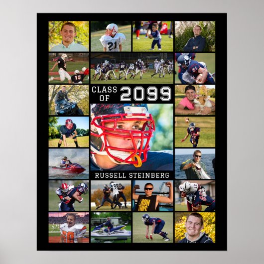 Afstuderen 22 Aangepaste kleuren voor fotoklasse Poster (Voorkant)