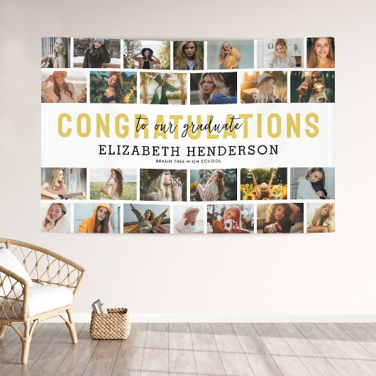 Afstuderen 26 Fotocollage Afstuderen Spandoek