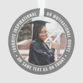 Afstuderen 2 Foto 2020 Afstuderen grijs Afbeelding Ornament (achterkant)