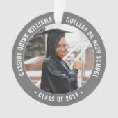 Afstuderen 2 Foto 2020 Afstuderen grijs Afbeelding Ornament (voorkant)
