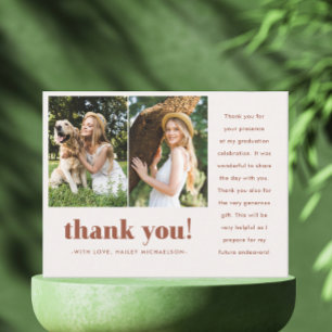 Afstuderen 2 Foto bedankt Briefkaart
