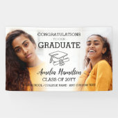 Afstuderen 2 Foto High School of College Afstudeer Spandoek (Horizontaal)