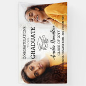 Afstuderen 2 Foto High School of College Afstudeer Spandoek (Verticaal)