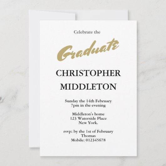 Afstuderen 2 Foto Man Modern Maroon Celebration Kaart (Achterkant)