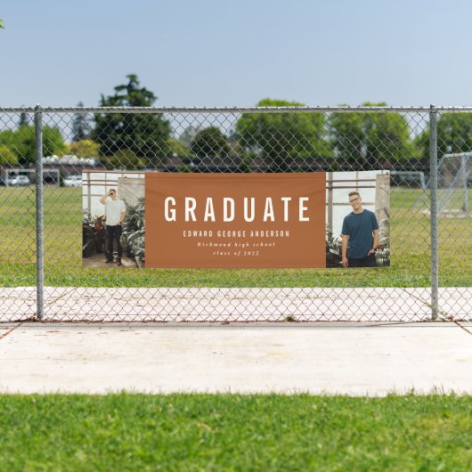 Afstuderen 2 - foto van chic terracotta moderne pa spandoek (Insitu)