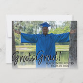 Afstuderen 2 Foto | Verfijnde gouden aandenken Kaart (Voorkant)